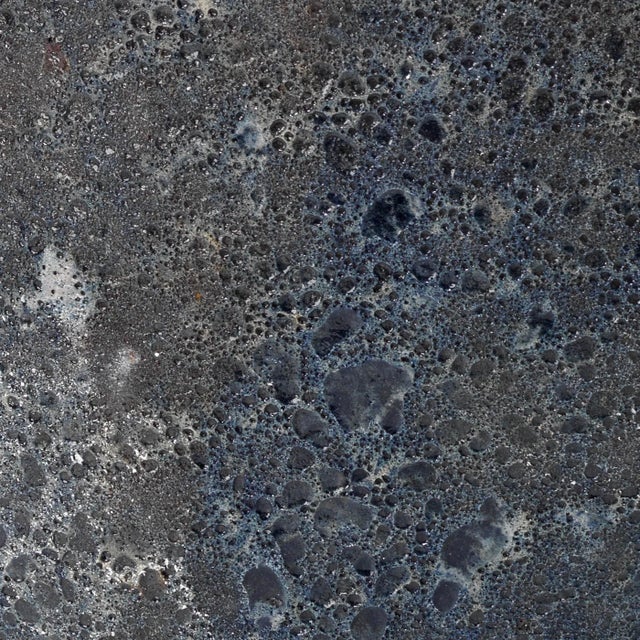 Contemporary Molten Side Table in Blue For Sale - Image 3 of 4