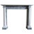 Stone 19th Century White Bardiglio Marble Column Fireplace For Sale - Image 7 of 7