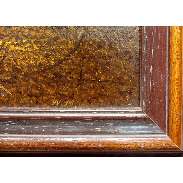 Brown William McKendree Snyder-Autumn Path Through a Southern Indiana Beech Trees-Oil Painting For Sale - Image 8 of 10