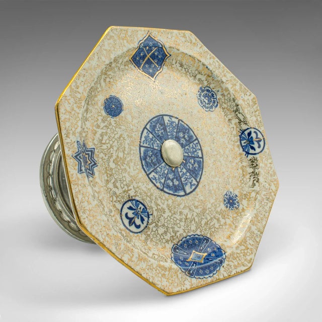 1920s Antique Decorative Serving Set, English, Ceramic, Cake Stand, Bon Bon Dish For Sale - Image 4 of 13