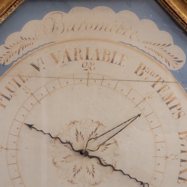 Louis XVI Torricelli Barometer in Carved and Gilded Wooden Frame, France, 18th Century For Sale - Image 16 of 18