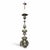 Pair Antique Solid Pewter Baroque Style Candlestick Floor Lamps For Sale In Baton Rouge - Image 6 of 12