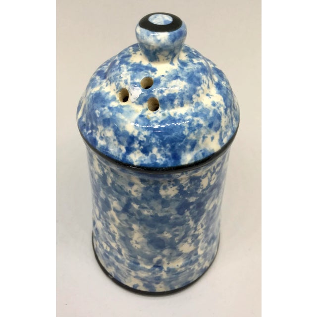 Cool salt shaker created in a lighthouse design with splattered painting method. Show off your good taste with this unique...