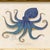 Contemporary Contemporary Reproduction of Vintage "Blue Octopus" Giclee Print, Framed For Sale - Image 3 of 4