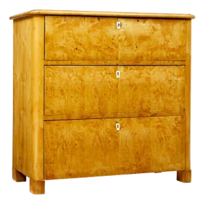 Mid 19th Century Swedish Birch Chest of Drawers, 1860s