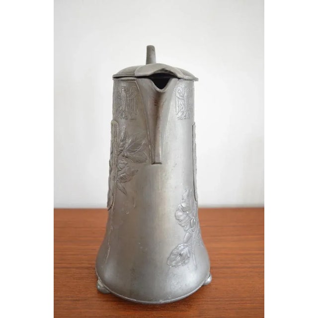 Silver Pewter Ceremonial Jug with Berlin Coat of Arms from Kayser, 1900s For Sale - Image 8 of 14