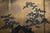 Goldenrod C. 1960s Shōwa Era Japanese Monochrome Byobu Screen "Landscape With Mountains" For Sale - Image 8 of 18
