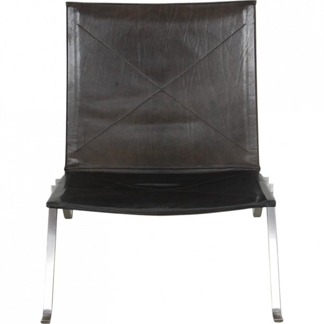 PK-22 Chair in Black Grace Leather by Poul Kjærholm For Sale - Image 16 of 16