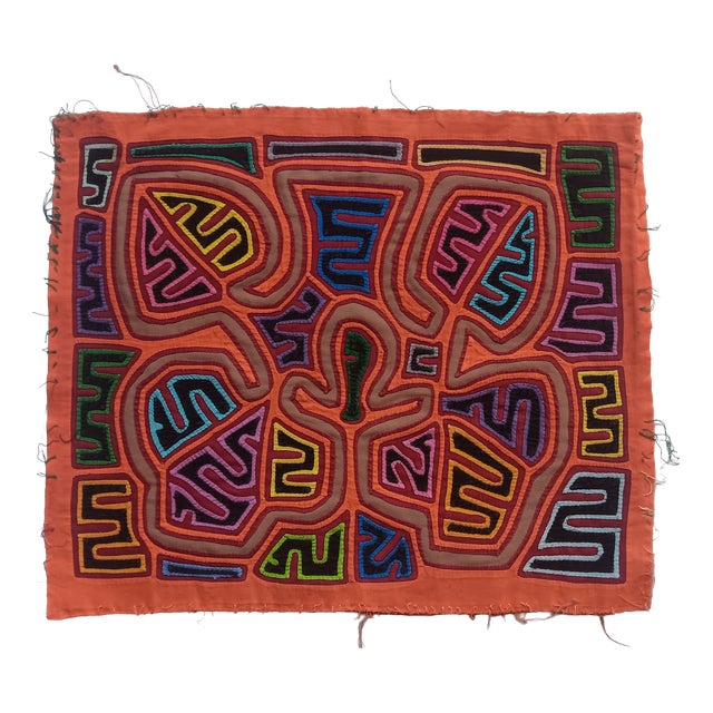 Mola Fabric by Cuna Indians, Panama, 1970s For Sale