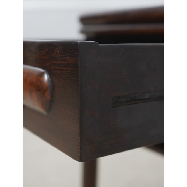 1970s Vintage Rosewood Chinese 1 Drawer Occasional Table For Sale - Image 5 of 16