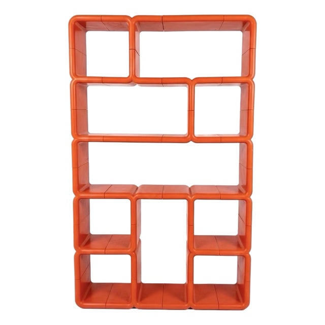 Rare Orange Umbo Shelf by Kay Leroy Ruggles For Sale