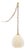 Mitzi Remi 11.5 in. 1 Light Pendant in Aged Brass Finish For Sale