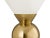 Transitional Balhi White Side Table For Sale - Image 3 of 7
