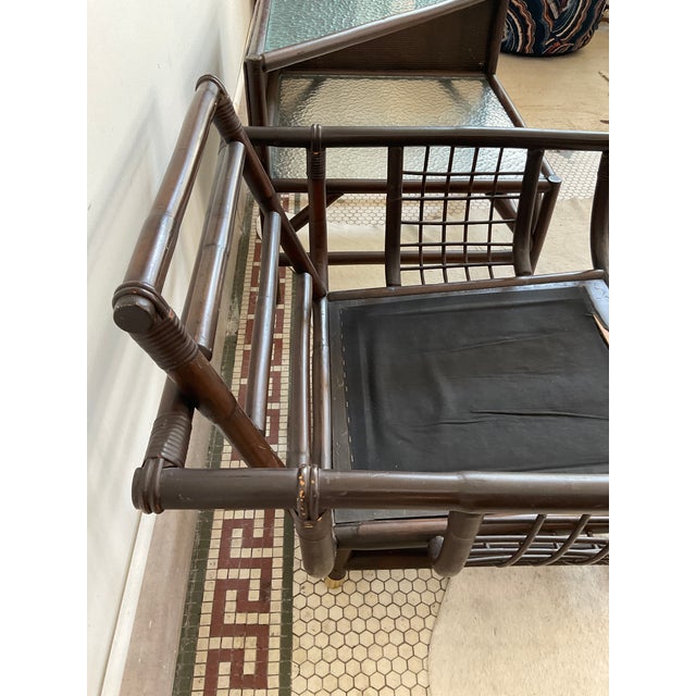 1970s Vintage Rattan Lanai Chair Attributed to John Eisner for Ficks Reed, Circa 1970 For Sale - Image 5 of 10