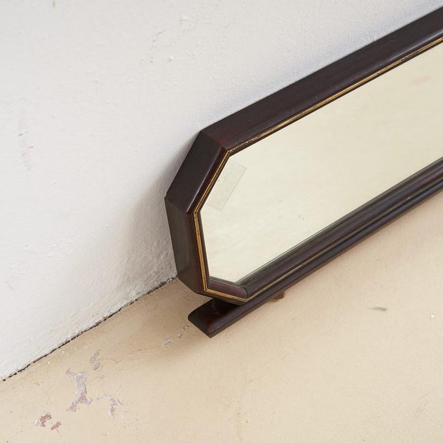 Vitage Wooden Mirror, 1970s For Sale - Image 3 of 7
