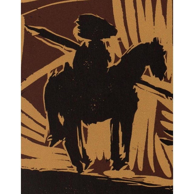 Modern Pablo Picasso, Bullfight, The Bull's Entrance, Linocut, 1962 For Sale - Image 3 of 4