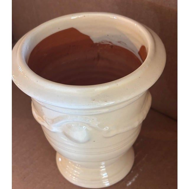 French French Anduze Planter in Ivory 11” X 13” by La Madeleine For Sale - Image 3 of 5