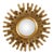 Vintage Hollywood Regency Convex Sunburst Mirror, Europe, 1960s For Sale