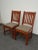 Brown Pair of Vintage L. & J. G. Stickley Mission Cherry Wood Side Chairs For Sale - Image 8 of 12