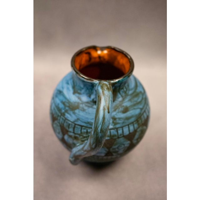 Glazed Earthenware Pitcher by Jérôme Massier Fils / Alain Maunier, Vallauris, France, 1960-1980 For Sale - Image 4 of 18