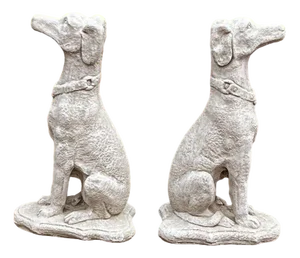 Garden Dog Statues, Set of 2