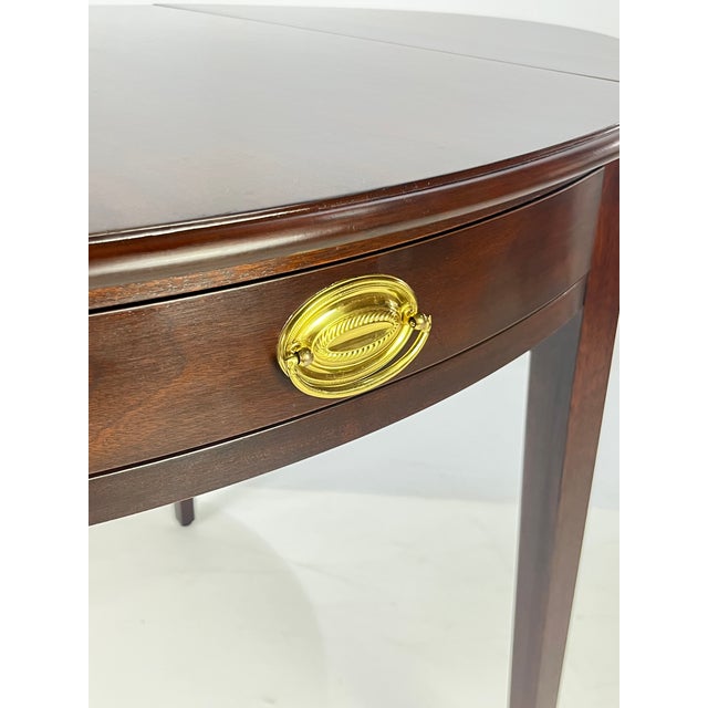 Late 20th Century Federal Style Mahogany Pembroke Table by Henkel Harris For Sale - Image 10 of 16