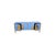 Cornflower Blue Italian Sideboard in Murano Glass and Brass from Justfurnituress SRL For Sale - Image 6 of 10