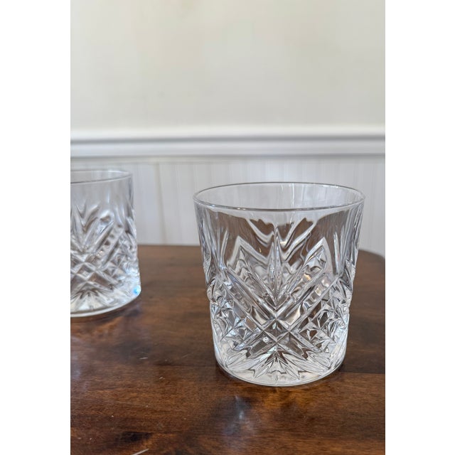 1990s Fascination Cristal De’ Flandre Decanter With Five Cristal D’ Arques Masquerade Glasses For Sale - Image 16 of 18
