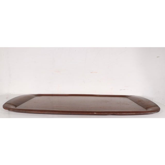 Brown Mid 20th Century Art Deco Moded Plywood Toastmaster Tray For Sale - Image 8 of 17