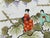 Black Meiji Hand-Painted Kutani Porcelain Charger with Women and Vine Arbor, 1920s For Sale - Image 8 of 18