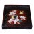 Late 20th Century Square Wooden Tray With Mother-of-Pearl Bird and Pomegranate Inlay For Sale