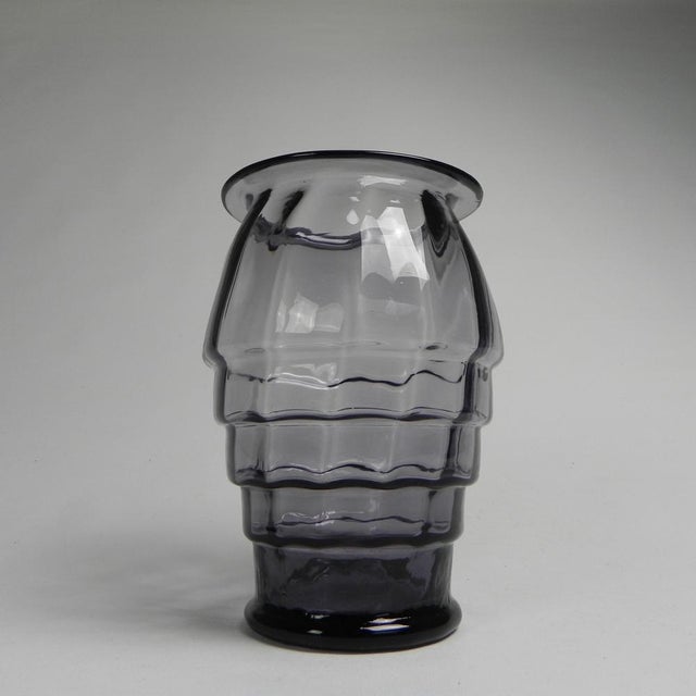 Art Deco Vase with Twisted Vertical Bands, 1930s For Sale - Image 6 of 10
