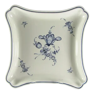 Vintage Chinoiserie Blue & White Square Catch All Dish