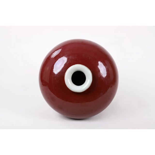 Early 20th Century 20th-Century Chinese Red-Glazed Vase For Sale - Image 5 of 13