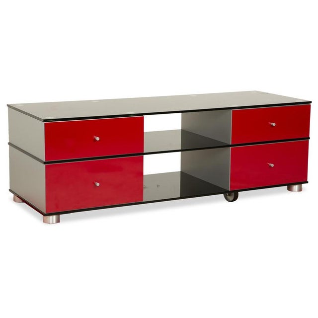 CL 1552 Glass Sideboard in Red For Sale - Image 17 of 17