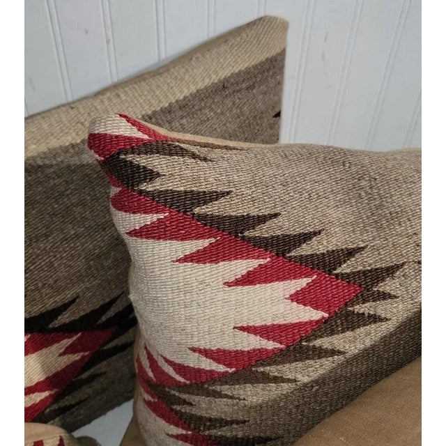 Wool Woven Bolster Pillows / Pairs For Sale In Los Angeles - Image 6 of 6