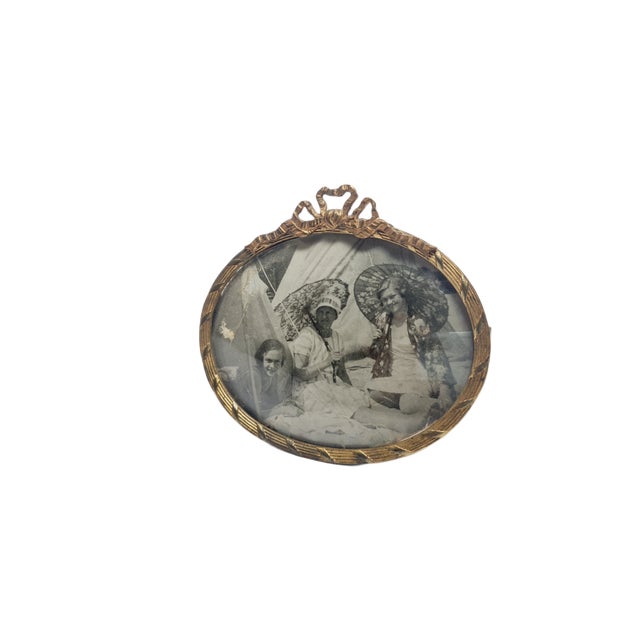 Vintage Danish Bronze Classicist Frame, 1890s For Sale - Image 4 of 5