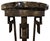 Art Deco Pedestal Wrought Iron & Marble France, circa 1920s DIMENSIONS Height: 30.5 inches Top diameter: 12.25 inches Base...