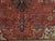 Red Antique Farahan Sarouk Carpet, Handmade Oriental Rug, Red, Navy, Fine Details For Sale - Image 8 of 17