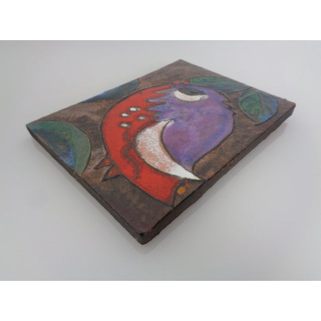 Ruscha 763 Glazed Ceramic Wall Plaque, Germany, 1960s For Sale - Image 9 of 13