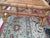 1950s Chippendale Rattan Wing Chair and Ottoman For Sale - Image 10 of 13