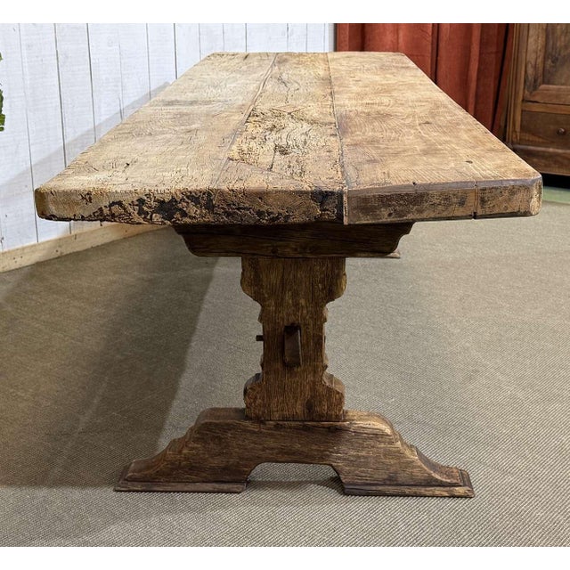 Antique Monastery Table in Raw Oak, 1800s For Sale - Image 15 of 18