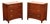 Stickley Mission Collection Pair Of Cherry Three Drawer Nightstands For Sale