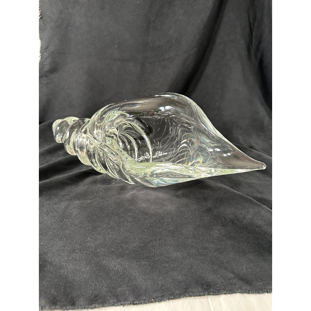 Mid 20th Century Licio Zanetti Sea Shell Sculpture Glass Murano Italy Signed For Sale - Image 15 of 18