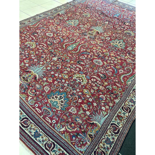 1920s Antique N.east Persian Rug , 10'7" X 15'8" For Sale - Image 5 of 11