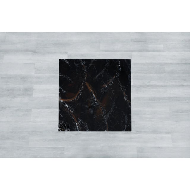 Black Italian Modernist Faux Marble Coffee Table by Willy Rizzo, 1970s For Sale - Image 8 of 12