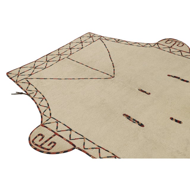 This vintage 5x8 piece is a rare mid-century Persian horse cover—handmade with felt wool circa 1950-1960. Items like these...