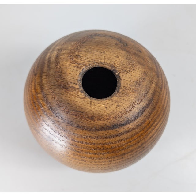 Mid 20th Century Mid-Century Modern Turned White Oak Ovoid Oval Vase For Sale - Image 5 of 8