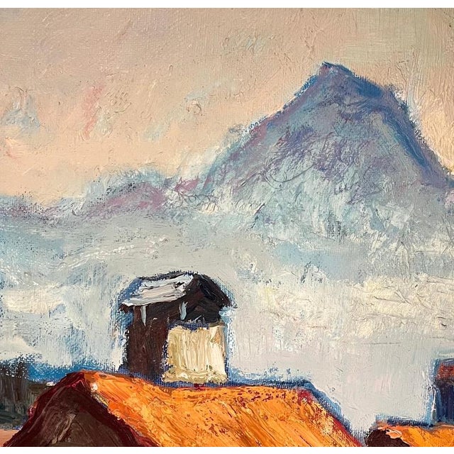 Ernest Voegeli, Backlight at Huémoz, Oil on Canvas For Sale - Image 5 of 10