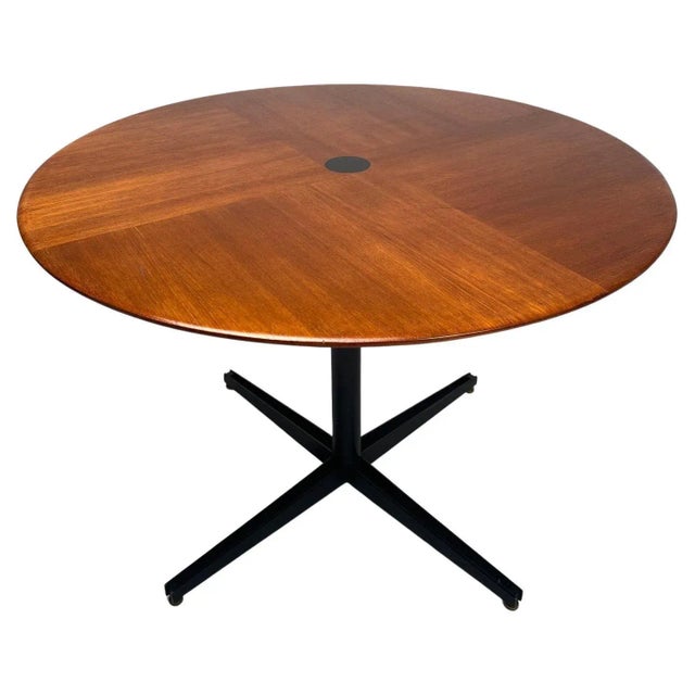 Round Mod. T41 Table in Rosewood attributed to Osvaldo Borsani for Tecno, Italy, 1958 For Sale - Image 12 of 12